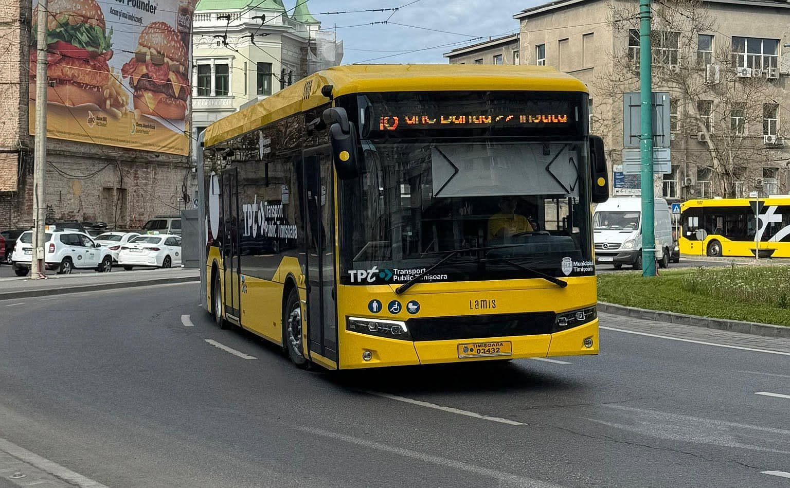 Autobuz electric al transportului public din Timișoara
